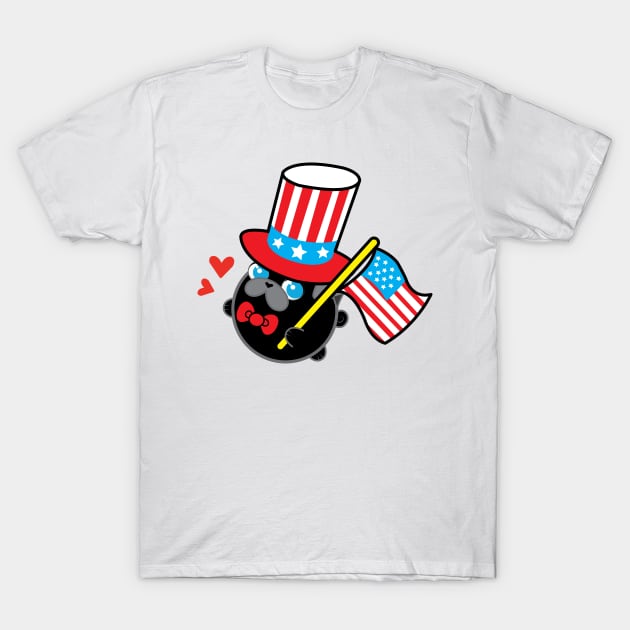 Independence Day - Poopy the Dog T-Shirt by Poopy_And_Doopy